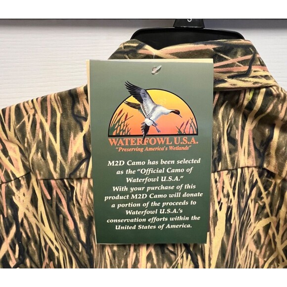 Made 2 Deceive M2D Hunting Camouflage Button Down Mens NWT Size XL - Picture 3 of 8